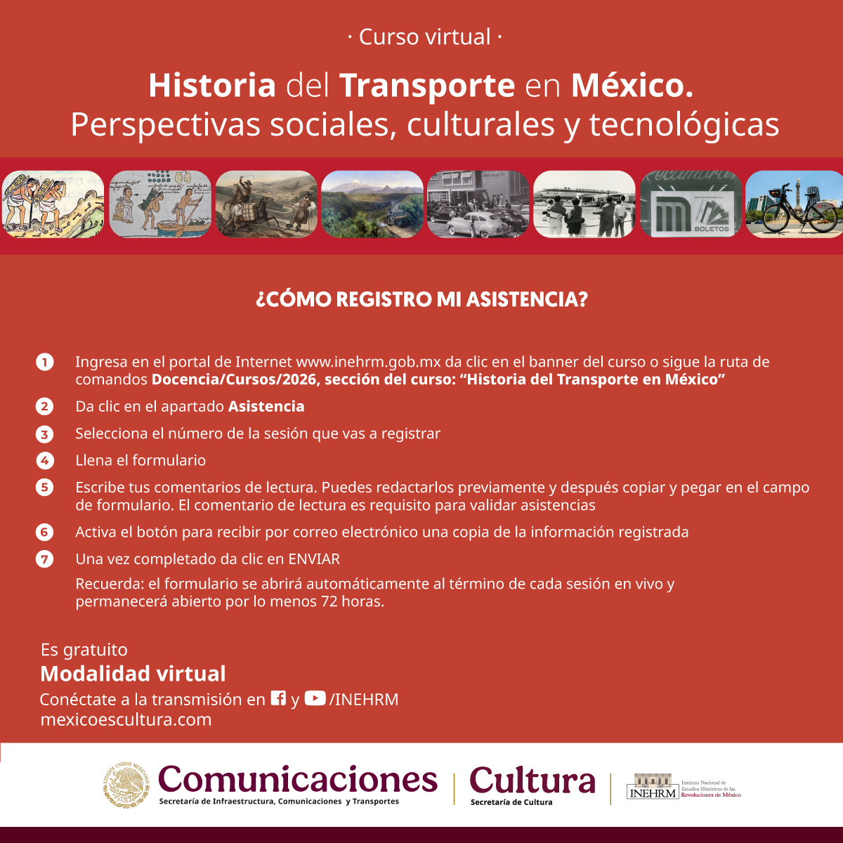 Indicaciones registro asistencia