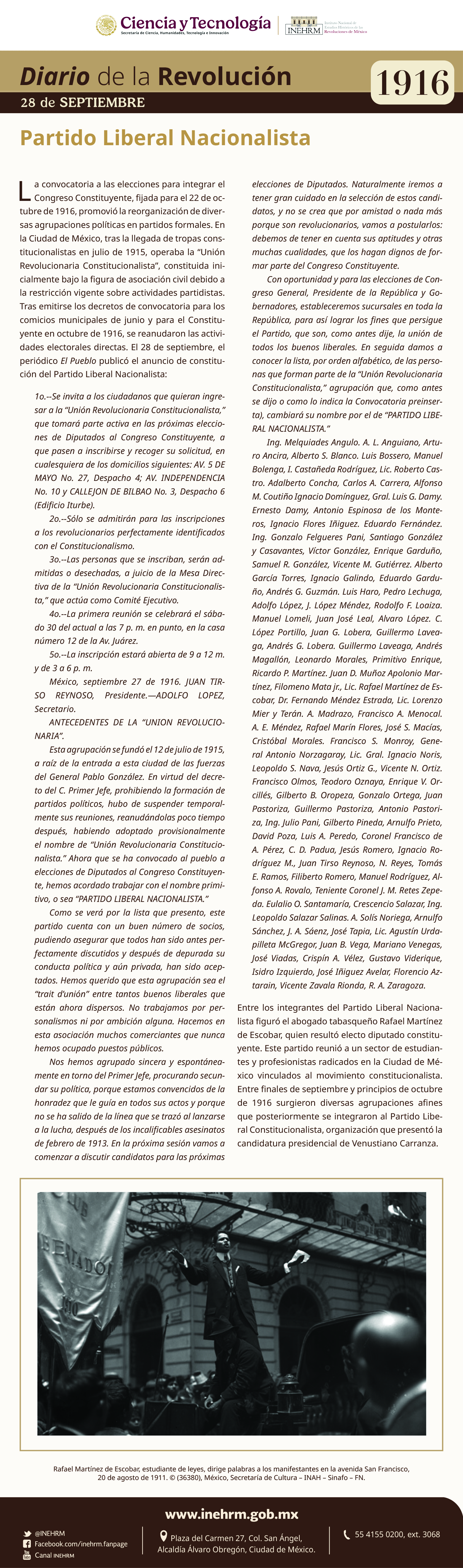 28 de septiembre 1916