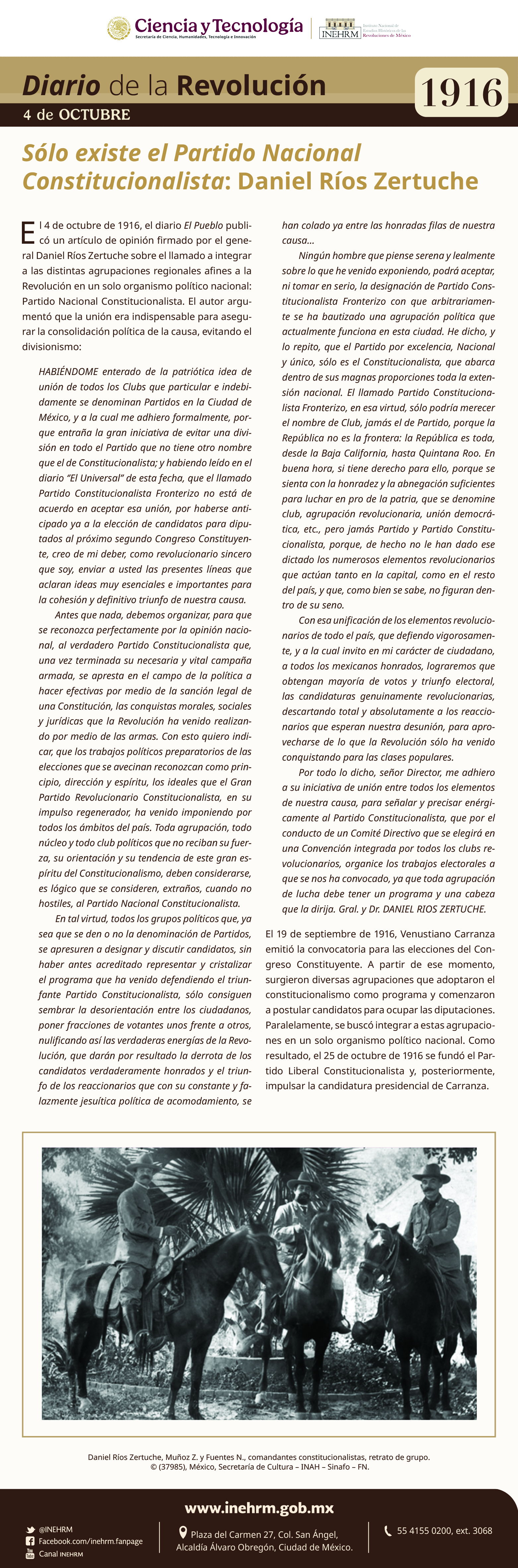 4 de octubre 1916