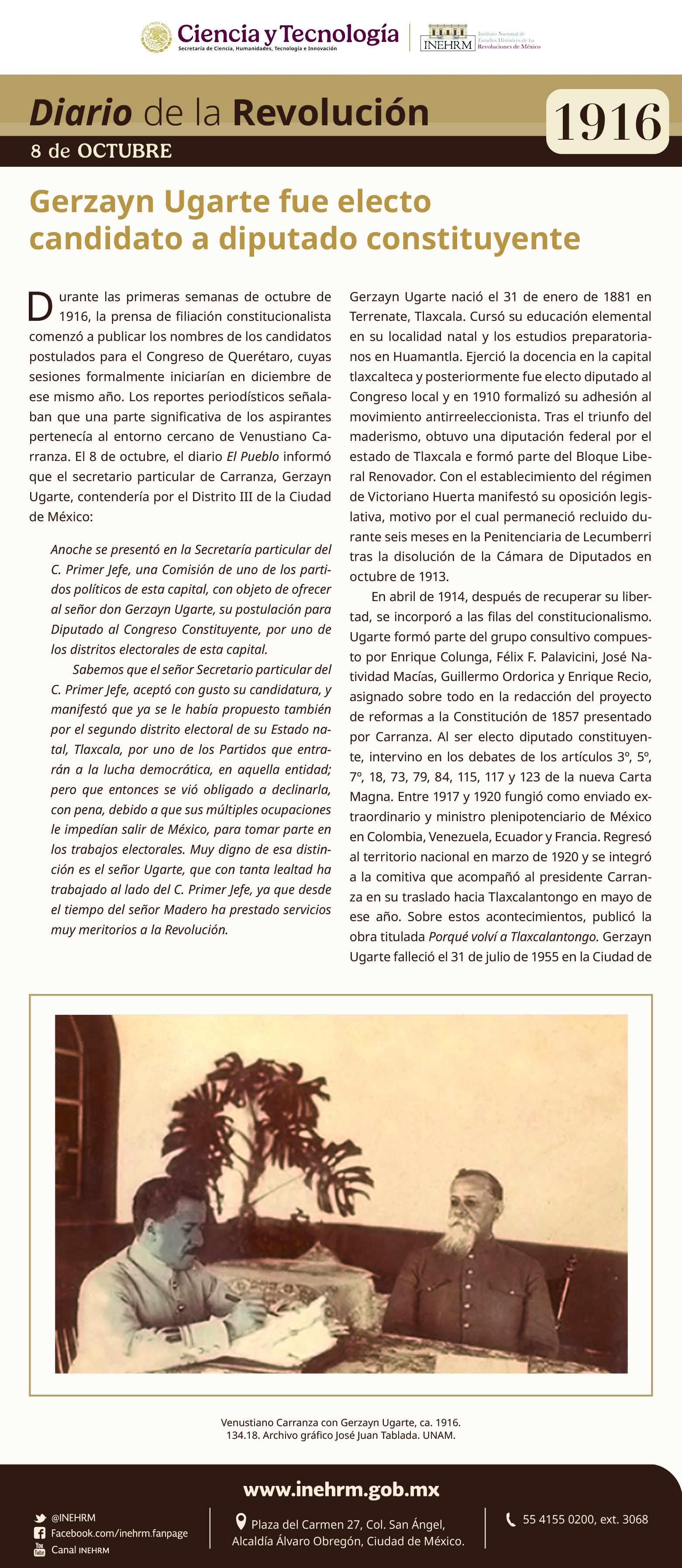8 de octubre 1916