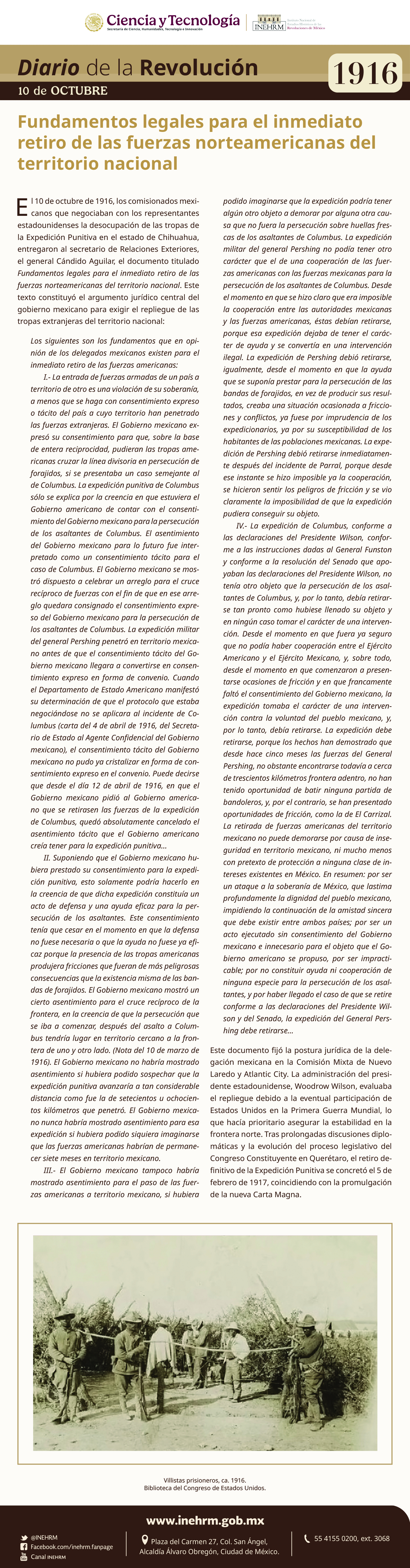 10 de octubre 1916