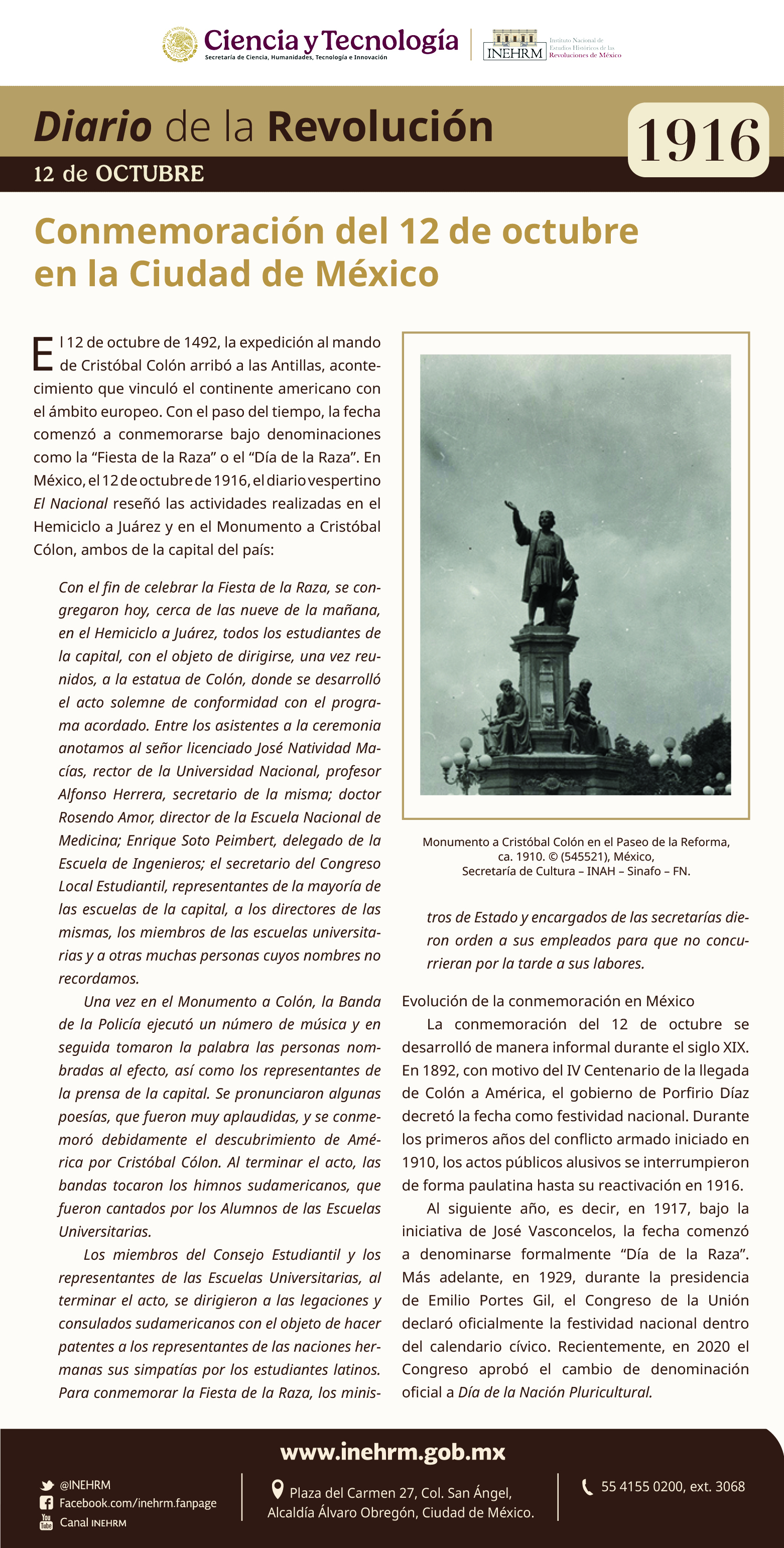 12 de octubre 1916