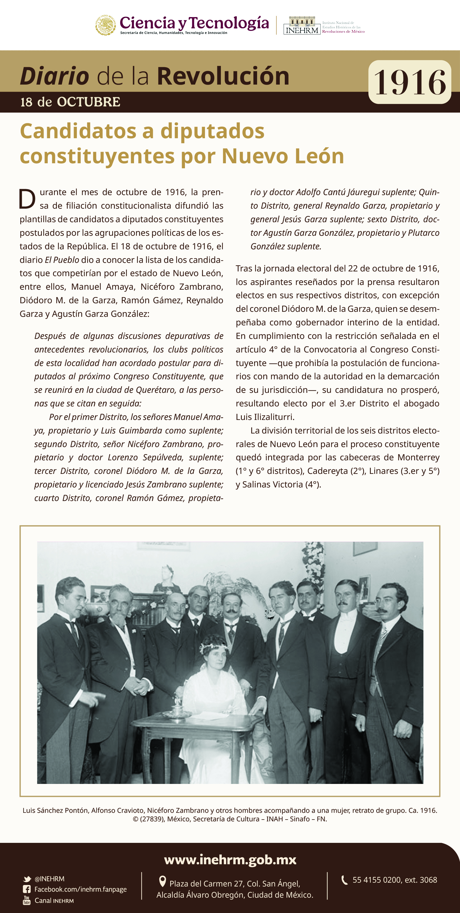 18 de octubre 1916