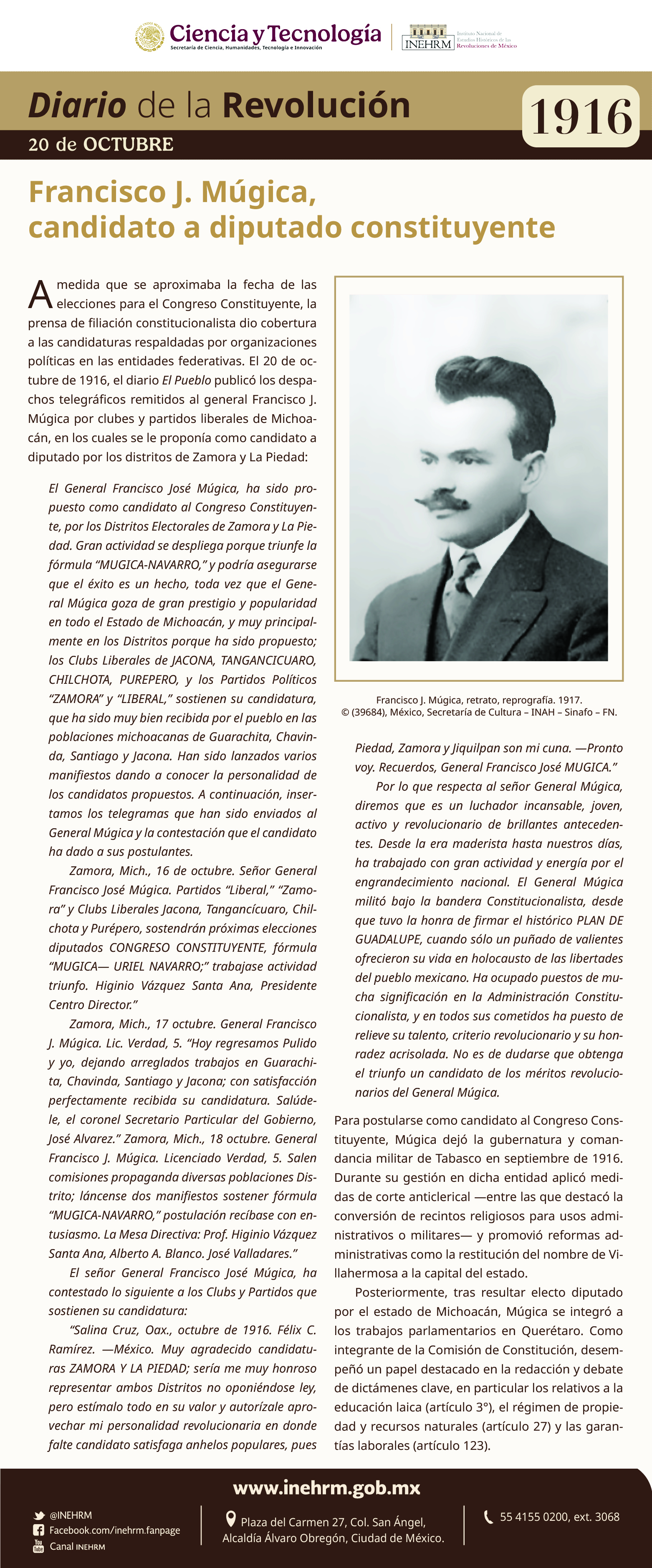 20 de octubre 1916